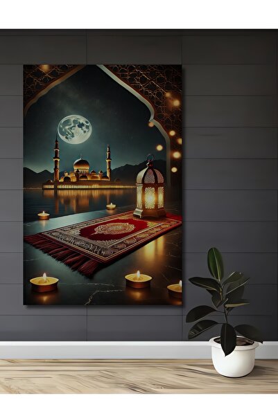 Teona Ahşap Tablou decorativ din lemn cu aspect de pictură în ulei, Moscheea ...