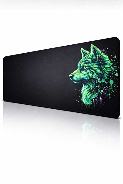 KARMİS XL Gaming Mouse Pad 70x32 cm – Kurt Desenli Büyük Boy Oyuncu & Ofis Mo...