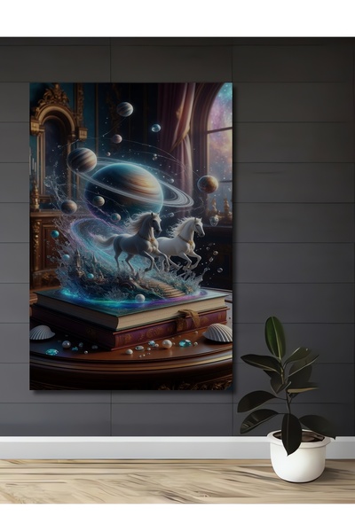 Teona Ahşap Cai de poveste, pictură decorativă pe lemn cu aspect de pictură î...