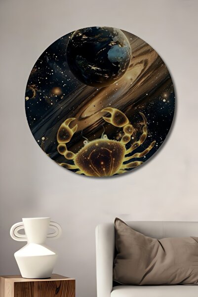 Teona Ahşap Zodiac Racul Galaxy Art Pictură decorativă din lemn Pictură rotun...