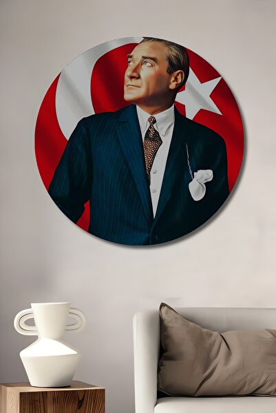 Teona Ahşap Γκαζί Μουσταφά Κεμάλ Ατατούρκ Ξύλινο Διακοσμητικό Πίνακας Ζωγραφι...