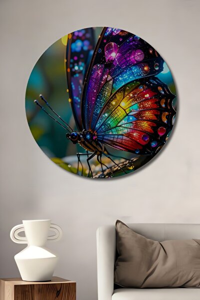 Teona Ahşap Aripi strălucitoare, pictură decorativă din lemn cu aspect de pic...
