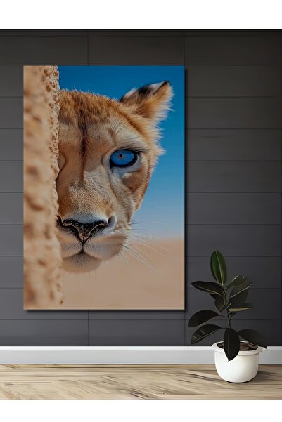 Teona Ahşap Pictură decorativă pe lemn cu aspect de pictură în ulei, cu tigru...