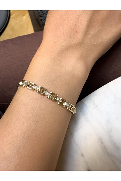 KUYUM MODEL GOLD ÇELİK BİLEKLİK UZATMALI