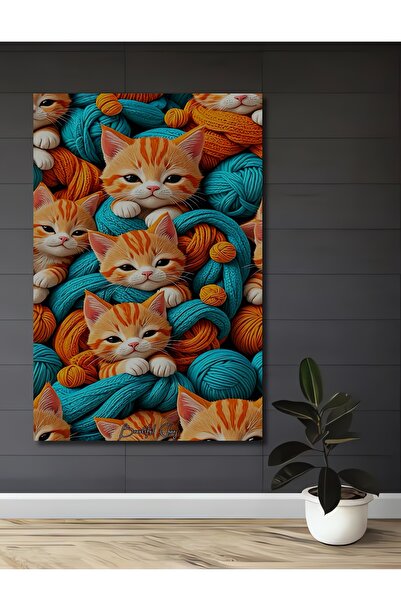 Teona Ahşap Pictură decorativă din lemn cu aspect de vopsea în ulei, cu cățel...