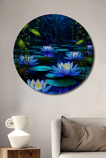 Teona Ahşap Nufăruri magice cu aspect de acuarelă, tablou decorativ din lemn,...