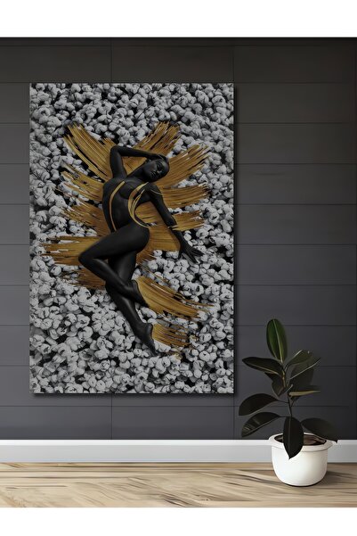 Teona Ahşap Tablou decorativ din lemn cu aspect de pictură în ulei, cu figuri...