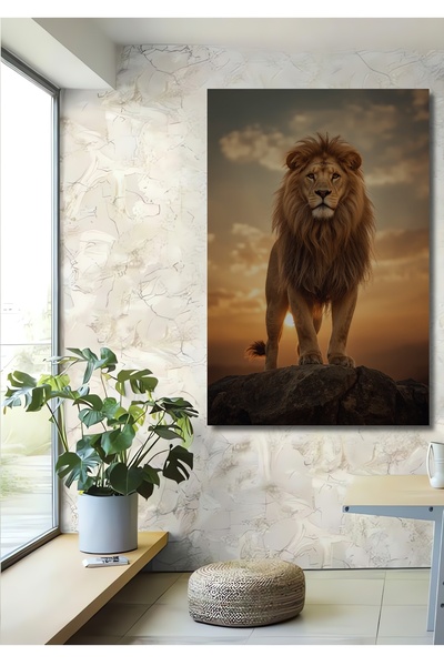 Teona Ahşap Tablou decorativ din lemn Regatul Leilor