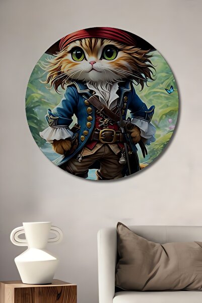 Teona Ahşap Tablou decorativ din lemn cu aspect de pictură în ulei, Căpitanul...