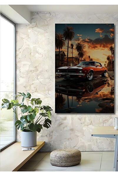 Teona Ahşap Pictură decorativă din lemn cu aspect de vopsea în ulei, cu mașin...