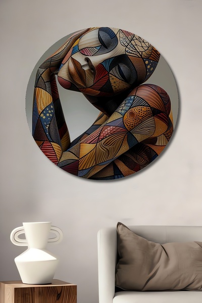 Teona Ahşap Μοντέρνα Γεωμετρική Φόρμα Ανθρώπινης Φιγούρας Ξύλινο Διακοσμητικό...