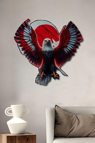 Teona Ahşap Aripi de vultur, steag turcesc, pictură în ulei, tablou decorativ...
