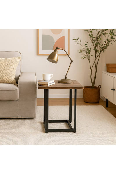 SADANHOME طاولة جانبية، طاولة قهوة حديثة لغرفة المعيشة وغرفة النوم 55X50x50 سم