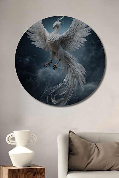 Teona Ahşap Pictură decorativă pe lemn cu aspect de pictură în ulei cu păsări...