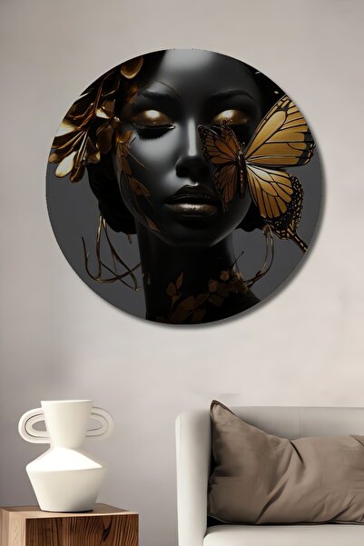 Teona Ahşap Pictură decorativă pe lemn cu aspect de pictură în ulei, Zeița Fl...