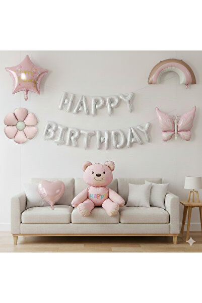 ÇITIPITISTORE MODEL NOU SET PENTRU PETRECERE DE ANIVERSARE CU FLUTĂRĂ ROZ, UR...