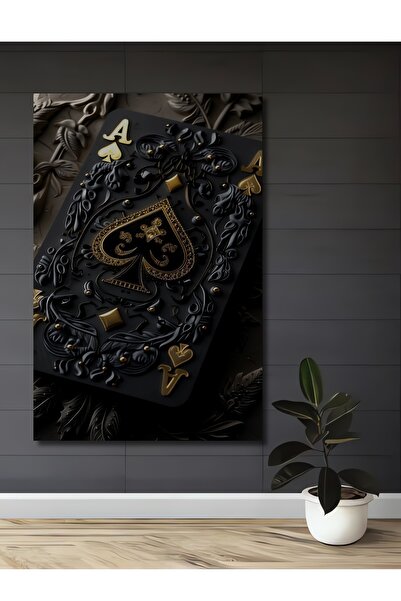 Teona Ahşap As Maça Masă decorativă din lemn