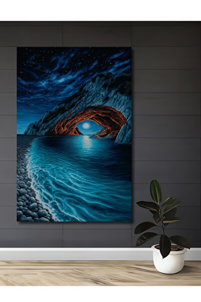 Teona Ahşap Peștera Luminii Lunare imprimare digitală Tablou din lemn