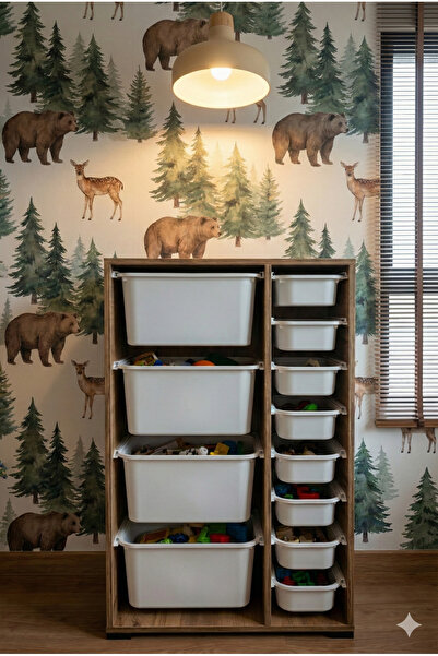 decosense 12 Çekmeceli Çok Amaçlı Oyuncak Dolabı ve Saklama Ünitesi – Çocuk Odası Düzenleyici ETİKET HEDİYELİ