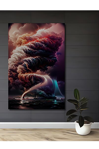 Teona Ahşap Pictură decorativă din lemn cu aspect de vopsea în ulei, cu relie...