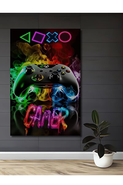 Teona Ahşap Consola de jocuri Neon Işıltılı, masă decorativă din lemn