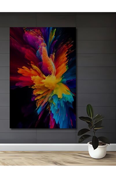 Teona Ahşap Explozie de energie Tablou decorativ din lemn cu aspect abstract