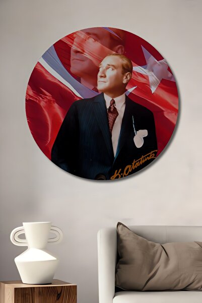 Teona Ahşap Gazi Mustafa Kemal Atatürk Tablou decorativ din lemn cu aspect de...