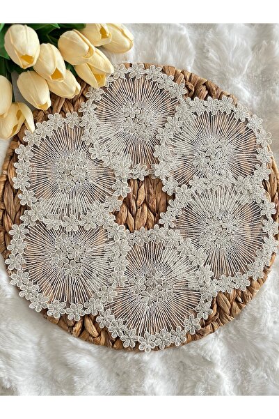 KUMSAL ÇEYİZ 6 Adet Sunumluk Peçete,Kokteyl Peçete,Kahve Yanı Sunum Peçetesi,Sunumluk,Bardak Altlığı