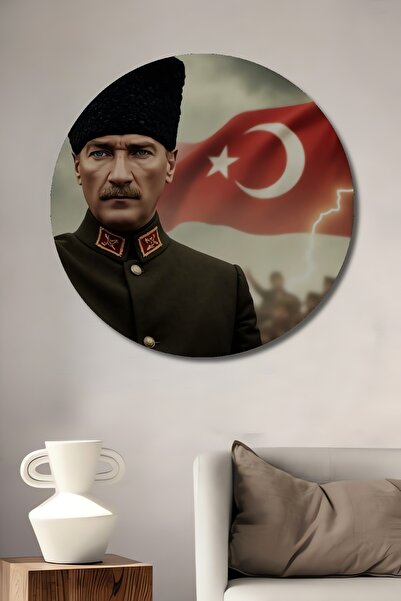 Teona Ahşap Διακοσμητικός ξύλινος πίνακας τοίχου με ελαιογραφία Μουσταφά Κεμά...