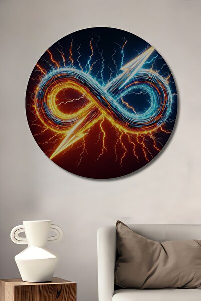 Teona Ahşap Energie infinită Aspect de fulger Artă modernă Pictură decorativă...