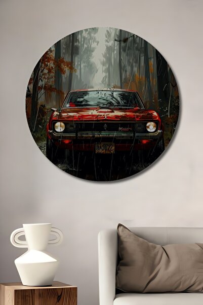 Teona Ahşap Pictură decorativă din lemn cu aspect de vopsea în ulei, mașină c...