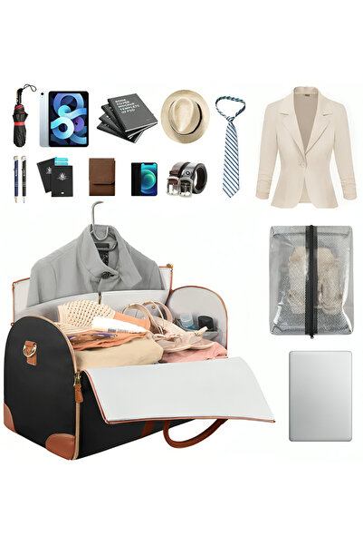 Generic Women’s Travel Garment Duffel Bag – Large Folding Hanging Design, Wrinkle-Free Suit