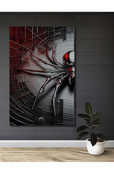 Teona Ahşap Pictură pe lemn cu tematică Spider-Man, în stil metalic