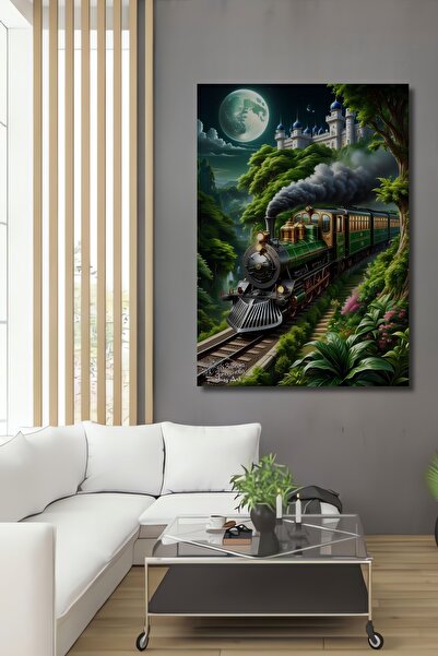 Teona Ahşap Мистериозен парник в приказна гора Декоративна дървена картина с ...