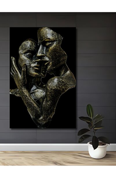 Teona Ahşap Ξύλινο διακοσμητικό τραπέζι με ελαιογραφία σε στυλ Mystery Looks