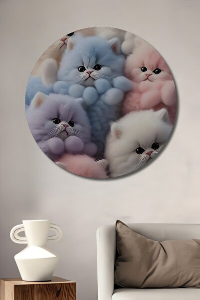 Teona Ahşap Βαμβάκι Διακοσμητικός Ξύλινος Πίνακας Ζωγραφικής με Εφέ Υδατογραφ...