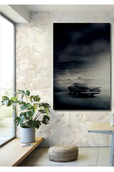 Teona Ahşap Tablou decorativ din lemn cu vedere la vechiul Istanbul, pictură ...