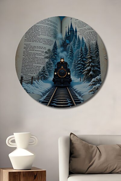 Teona Ahşap Masalsı Yolculuk Tablou decorativ din lemn cu aspect de pictură î...