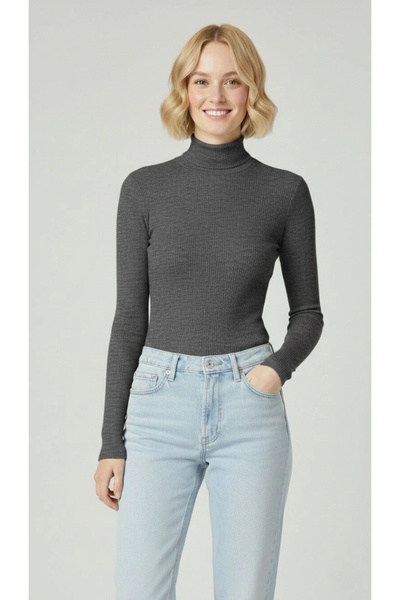 IVORA WEAR Women's Full Throated Corded Fabric Lycra Ribbed Knit Badi Thin Lo...