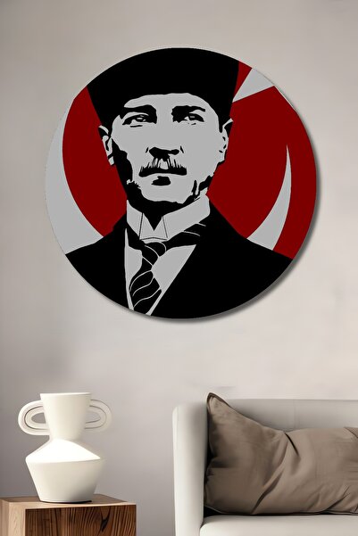 Teona Ahşap Ξύλινη διακοσμητική ζωγραφική τοίχου σε στυλ Μουσταφά Κεμάλ Ατατο...