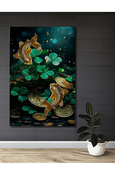 Teona Ahşap Pictură decorativă din lemn cu aspect de pictură în ulei, cu peșt...