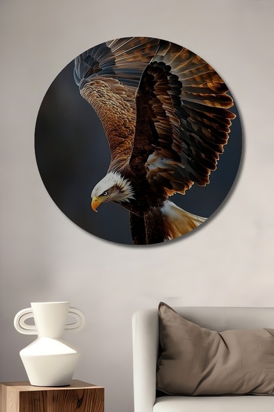 Teona Ahşap Pictură decorativă din lemn cu aspect de pictură în ulei, cu arip...