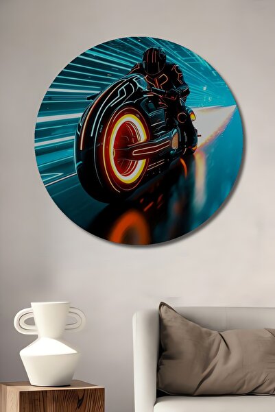 Teona Ahşap Driving Under the Light of Tron Pictură de artă digitală Pictură ...