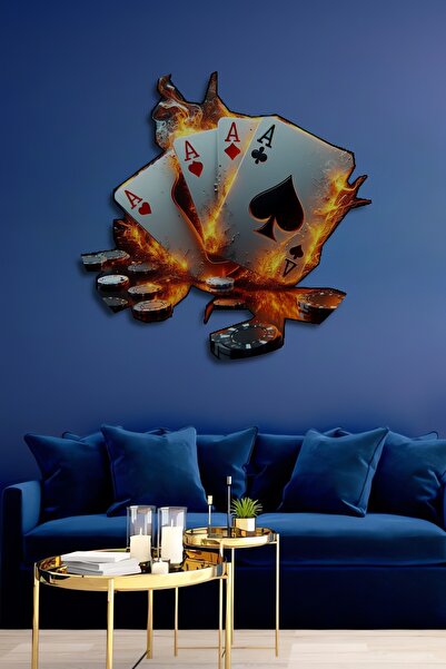 Teona Ahşap Quadru decorativ din lemn cu aspect de pictură în ulei, cu asuri ...