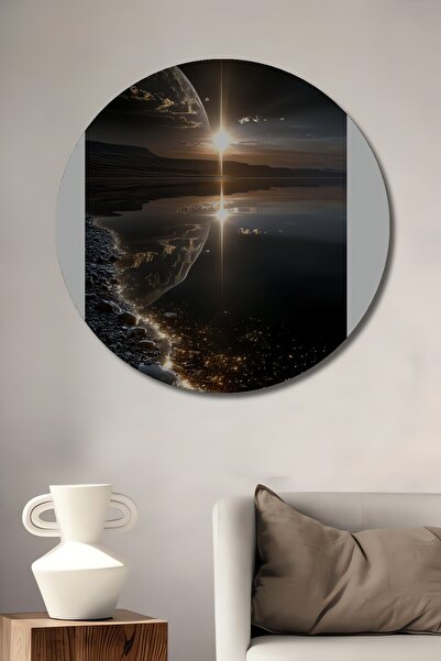 Teona Ahşap Stelele urmăresc peisajul lumii Tablou decorativ din lemn Pictură...