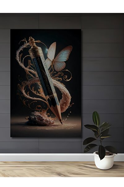 Teona Ahşap Tablou decorativ din lemn cu aspect de acuarelă, Visul de Aur