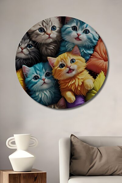 Teona Ahşap Trupa de căței drăguți, colorată, cu pernă piese, aspect de pictu...