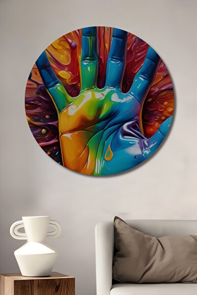 Teona Ahşap Cercetăria culorilor, pictură decorativă din lemn, imprimată manu...