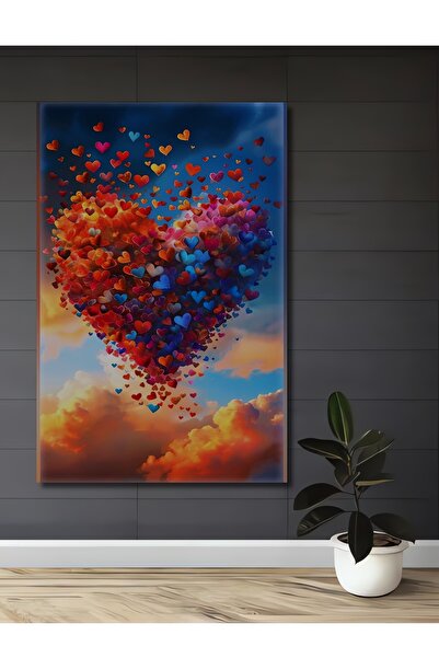 Teona Ahşap Tablou decorativ din lemn cu aspect de acuarelă, tematică Ploaia ...