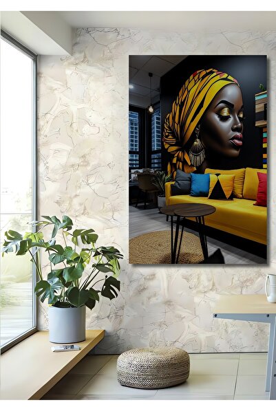 Teona Ahşap Tablou decorativ din lemn cu aspect de pictură în ulei, portret d...